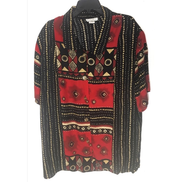 Stacey Michaels Tops - Stacey Michaels Button Up Blouse W/Collar Size 20W